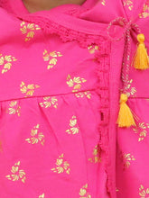 Printed pure cotton Angrakha with Harem