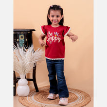 Green pure cotton girls top