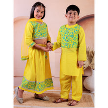 Siblings Orange Pure Cotton Printed Kurta Pyjama With Jacket