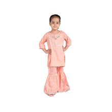 Printed straight viscose kurti with sharara