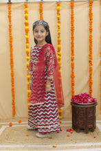 Girls Floral Printed Ready to Wear Cotton Lehenga & Blouse With Dupatta