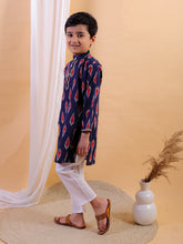 Green pure cotton printed kurta with pajama