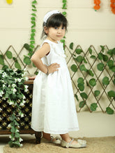 White pure cotton shiffli embroidry dress