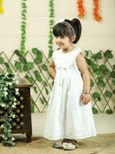 White pure cotton shiffli embroidry dress