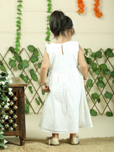 White pure cotton shiffli embroidry dress