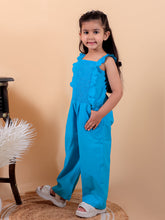 Green pure cotton jumpsuit with smoking