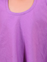 Purple pure cotton top and Pyjamas with frill