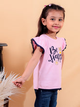 Pink pure cotton girls top