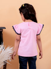 Pink pure cotton girls top