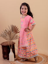 Girls Printed Gotta Patti Pure Cotton Ready to Wear Lehenga & Blouse With Dupatta