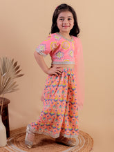 Girls Printed Gotta Patti Pure Cotton Ready to Wear Lehenga & Blouse With Dupatta