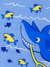 Blue Cotton Whale Printed T-Shirt