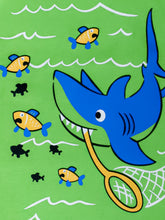 Blue Cotton Whale Printed T-Shirt