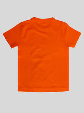 Orange Cotton Whale Printed T-Shirt