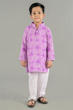 Printed cotton straight kurta with pajama