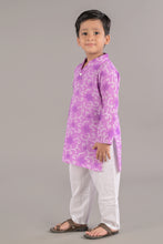 Printed cotton straight kurta with pajama