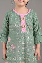 Printed straight pure cotton kurti with sharara