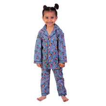 Pink woven pure cotton printed night suit