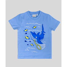 Blue Cotton Whale Printed T-Shirt