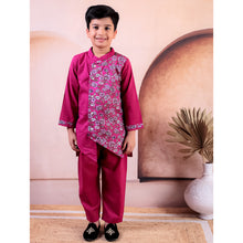 Pink Pure Cotton Printed Kurta Pyjama Set